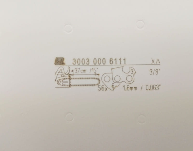 Oznaczenie prowadnicy STIHL Rollomatic E 37cm 3/8"